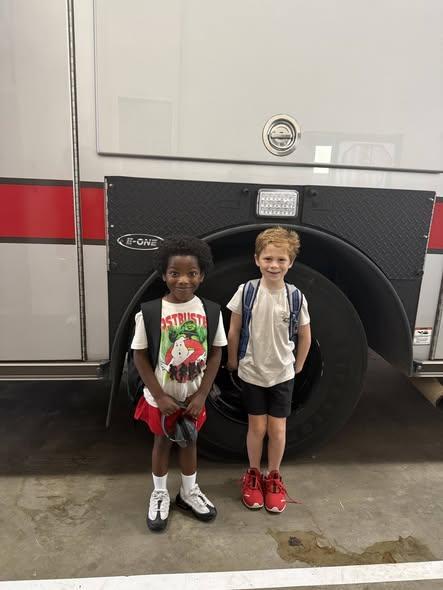 🚒 THE ULTIMATE RIDE TO SCHOOL! 🚒 Ervin and Grayson had a morning they won't soon forget! Featured Photo