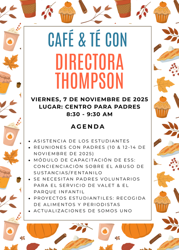 CAFE Y TE CON LA DIRECTORA