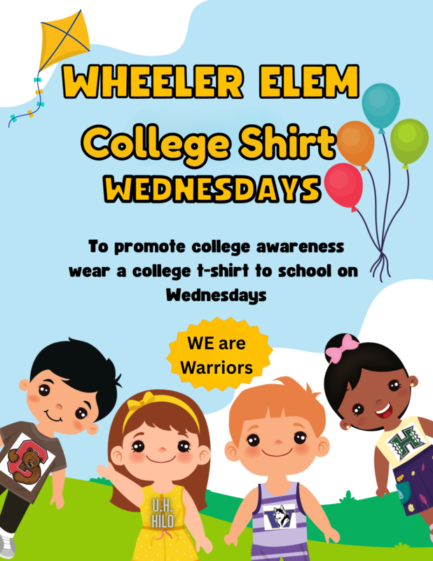 Wear a college logo shirt on Wednesdays