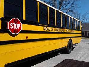 side of a bus for MSAD #51
