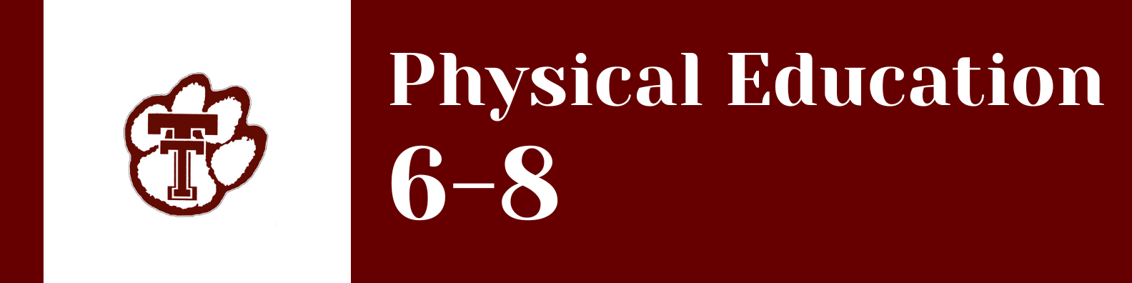 6-8 physical education banner