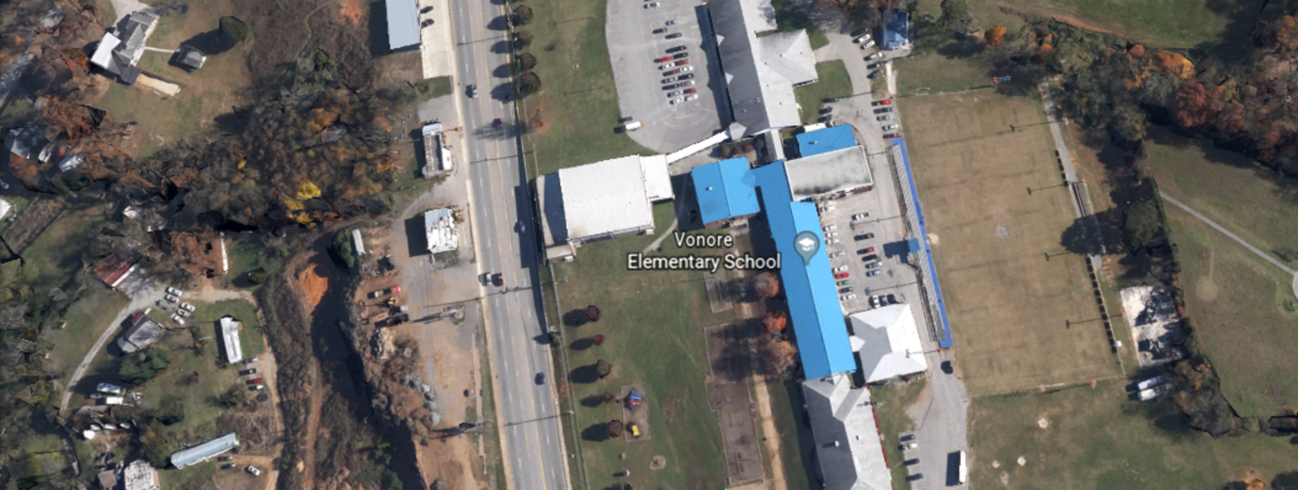 Aerial Photo of Vonore By Google Earth