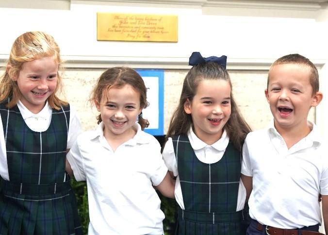 A group of kindergarten school students