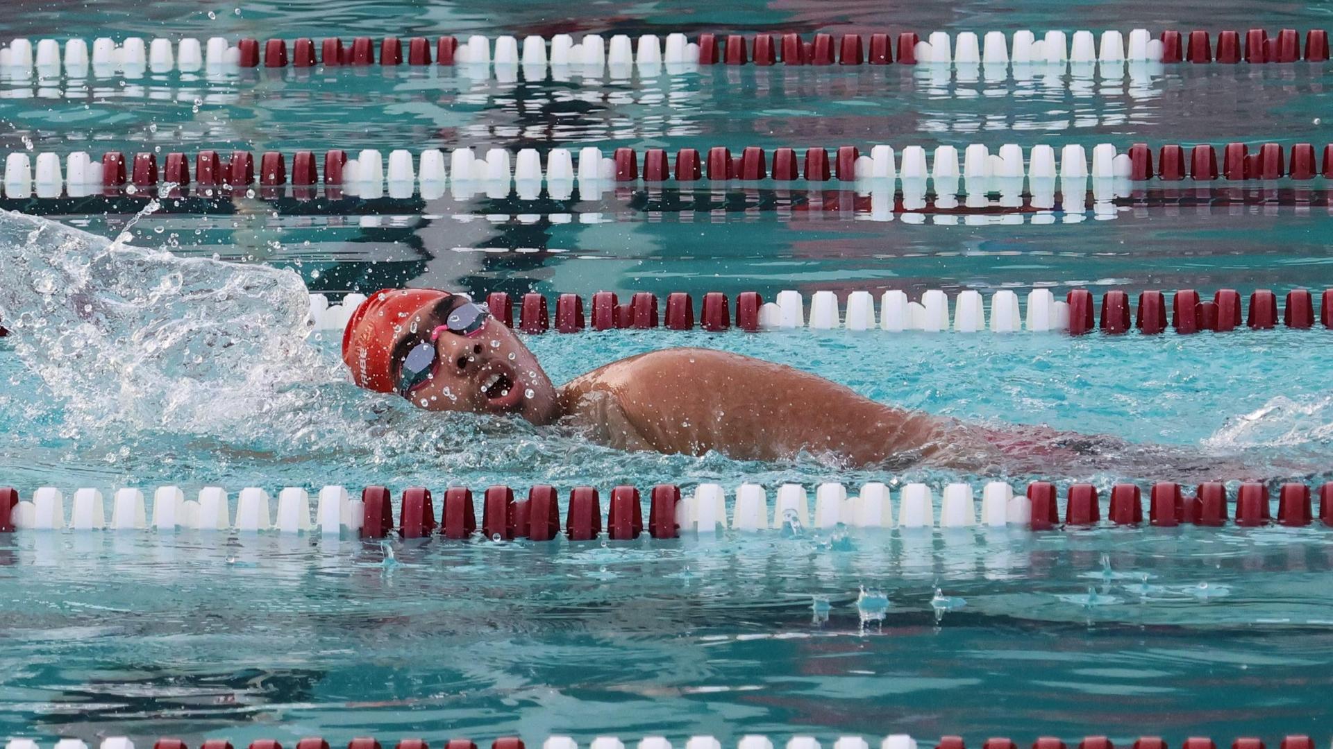 Ross Munoz swimming