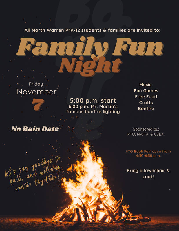 amily Fun Night Set for Friday, November 7th!