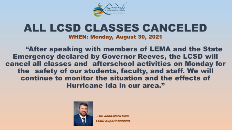 Classes Cancelled Graphic