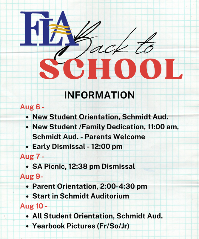 Back to School Events List