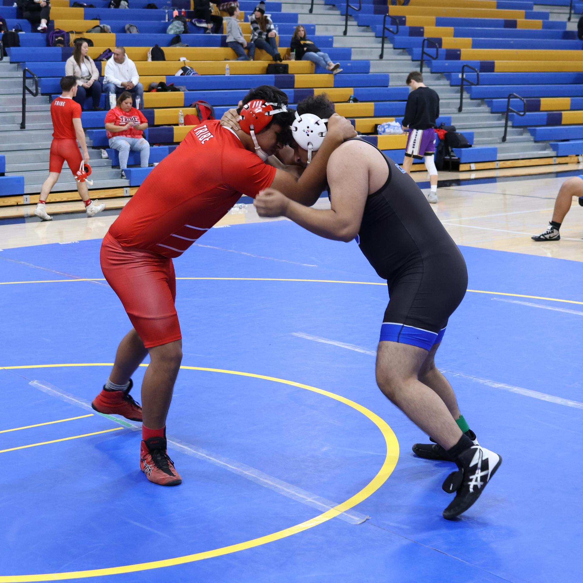 wrestlers in action at parlier
