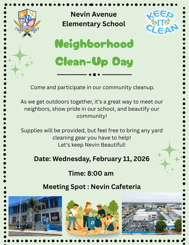 Nevin's Neighborhood Clean-up Day