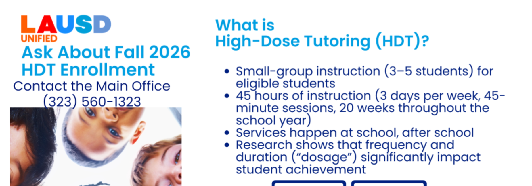 Parents- Tutoring services are available for eligible students. Check with us to learn about options for Fall 2026.
