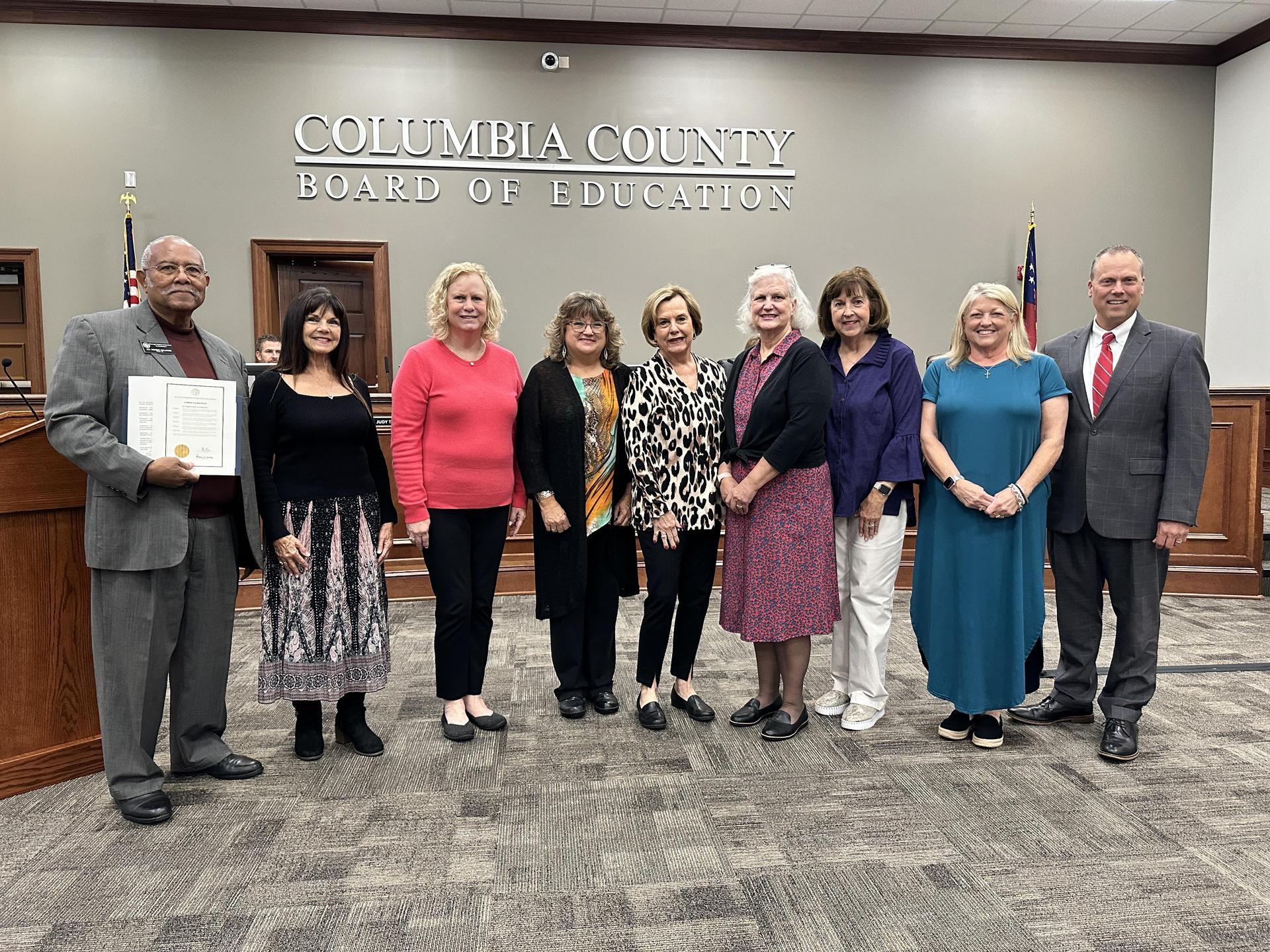 The Columbia County Retired Educators Association was recognized as the state of Georgia will celebrate Retired Educators Day on Sunday, November 2.
