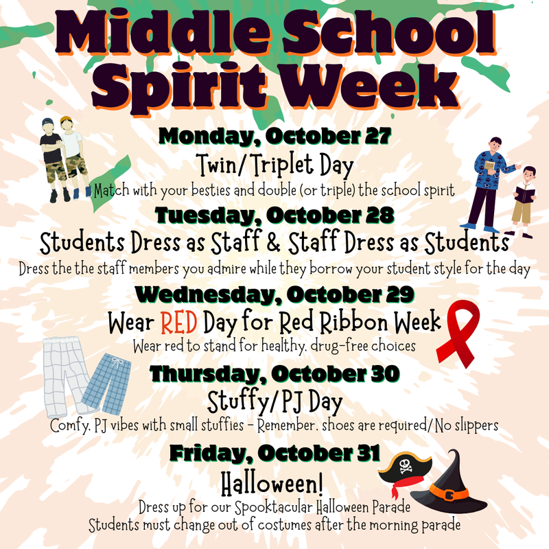 Middle School Spirit Week!