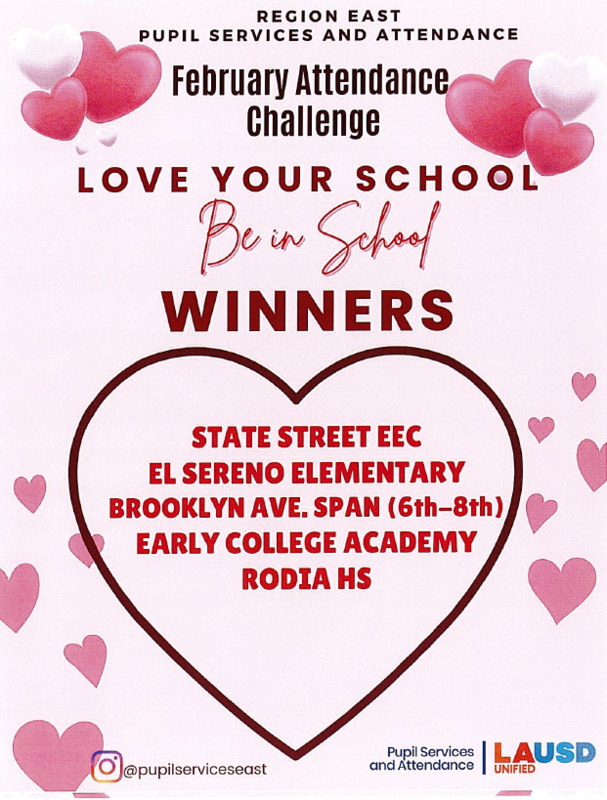 February Attendance Challenge Flyer