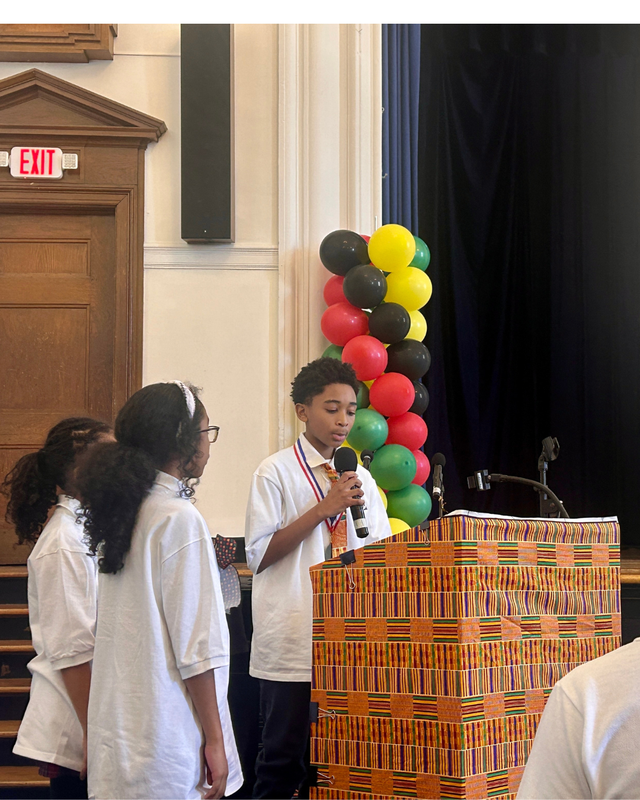 student speakers led the audience on a journey through the rich history and enduring contributions of Black Americans.