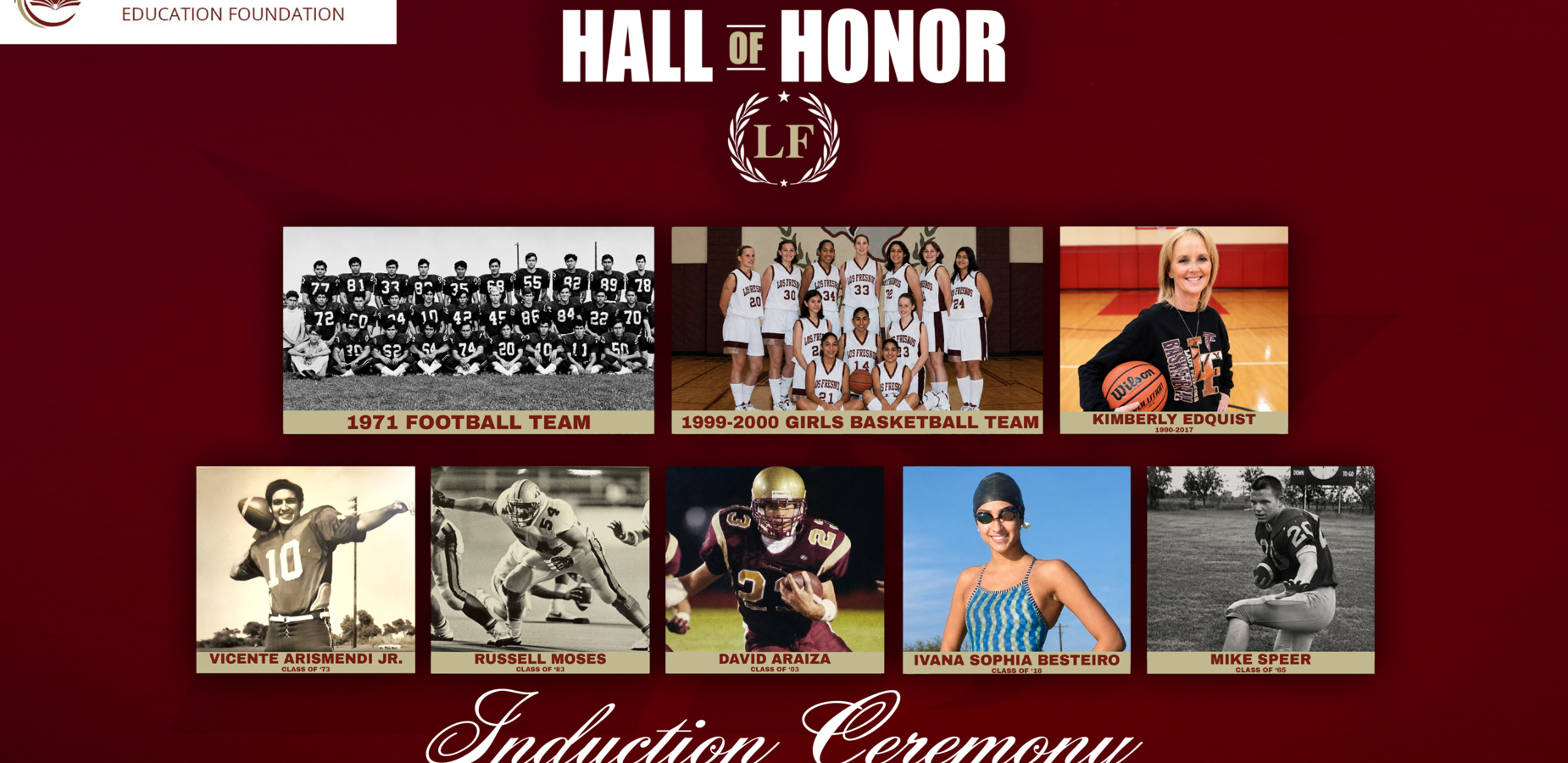 Hall of honor induction ceremony