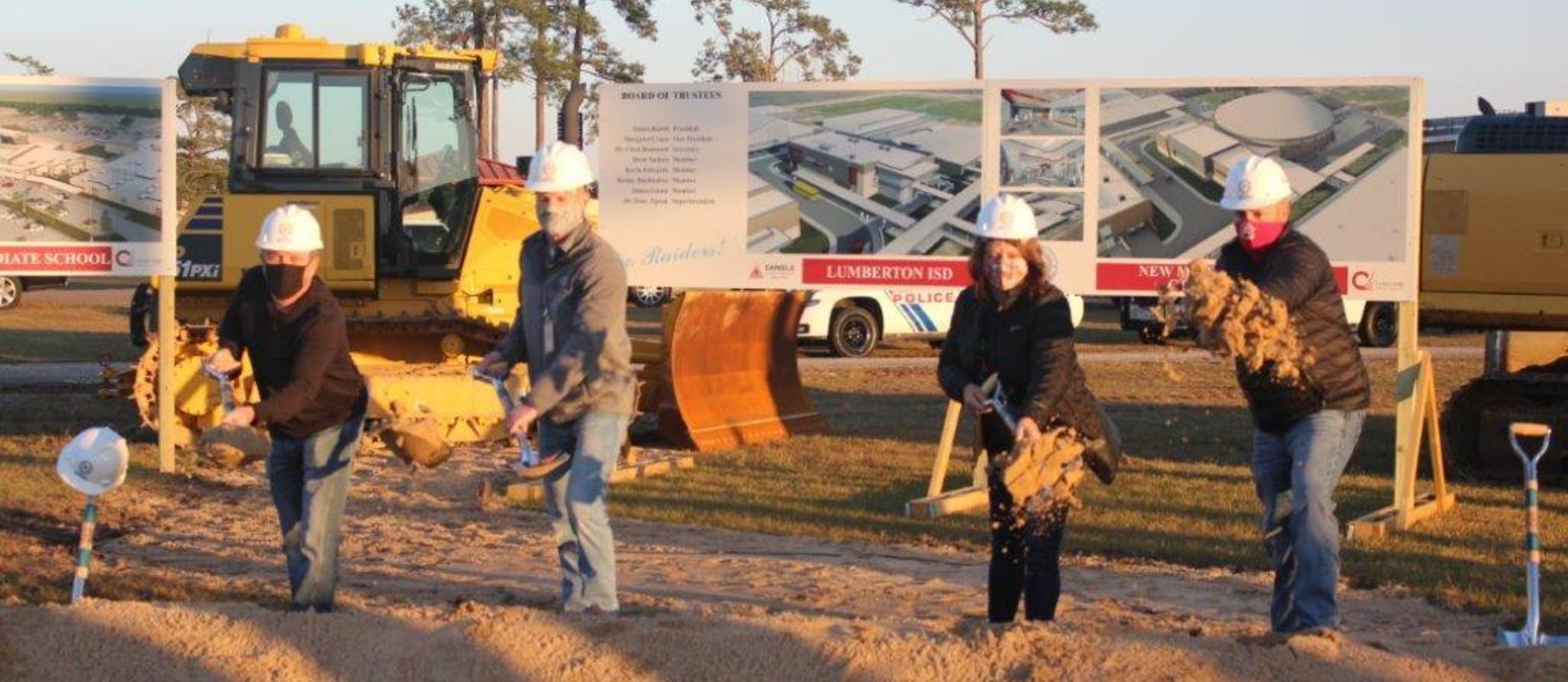 LISD Principals at Groundbreaking Ceremony