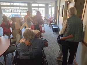Our 4th graders had a wonderful time visiting their pen pals at Episcopal Homes!