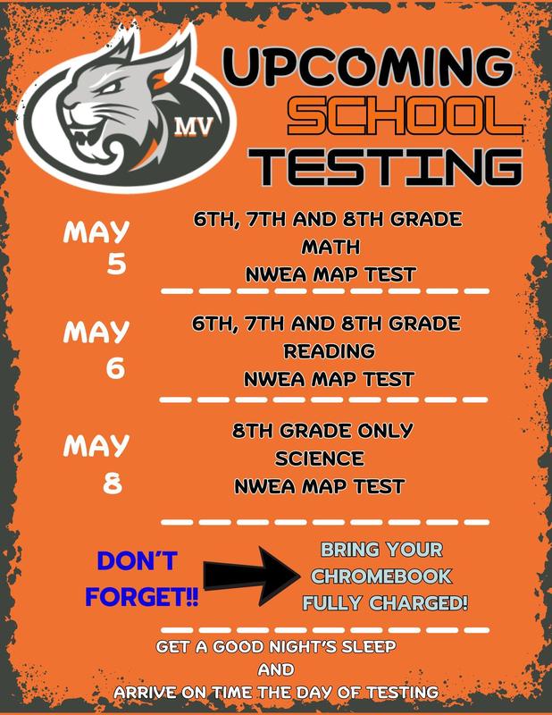 May Test Dates