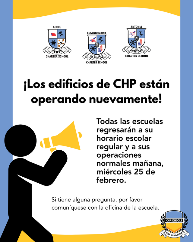 CHP Buildings Open 2/25/26 - Spanish