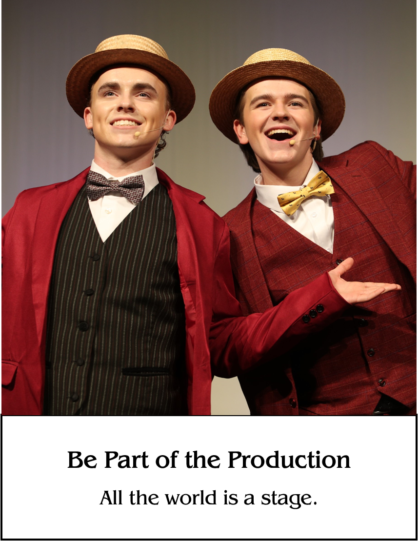 2 students in theater