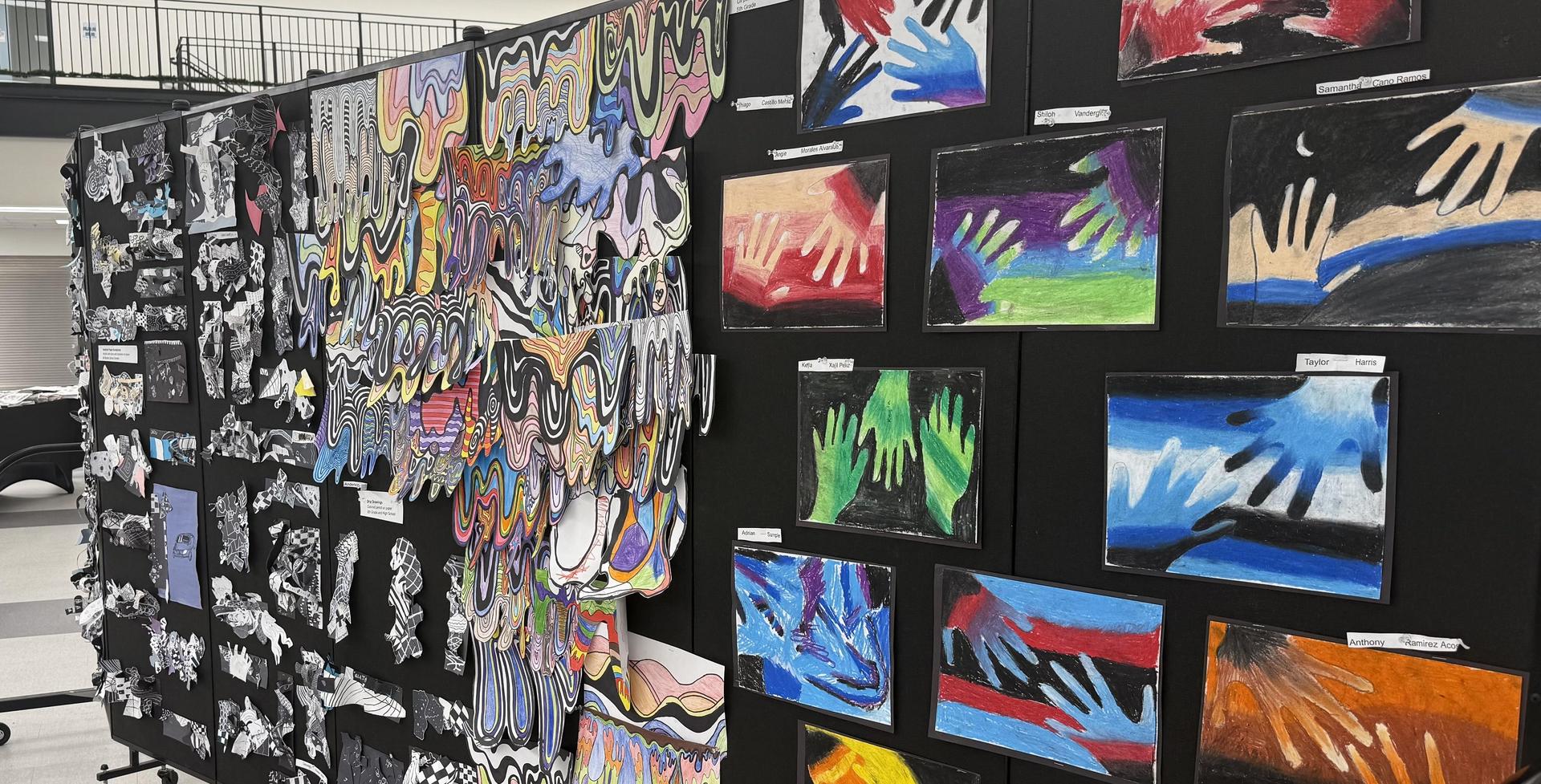 Student Art Display