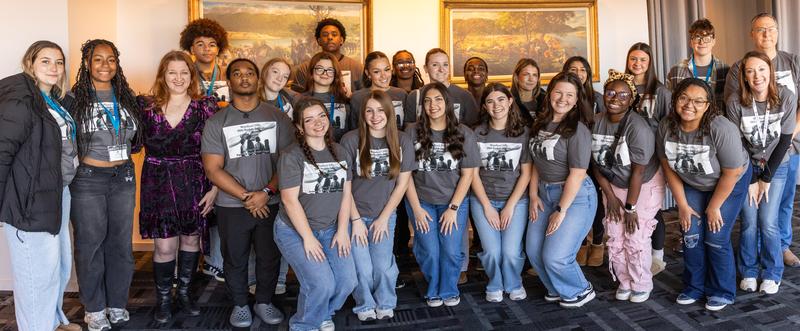 Woodland Hills student leaders and staff