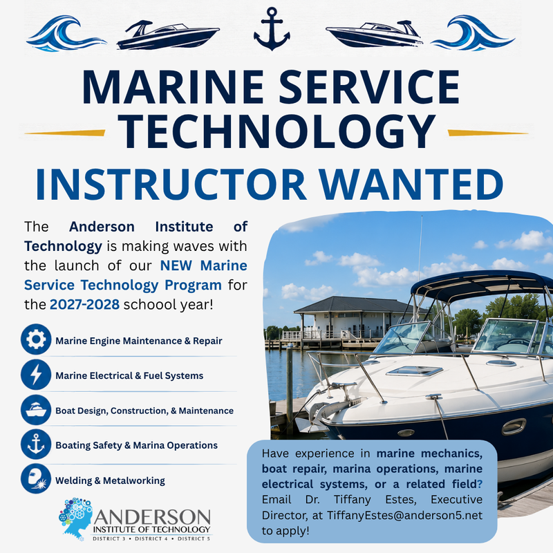marine technology instructor wanted