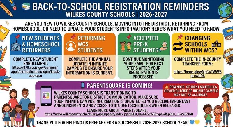 Back to School Registration Graphic