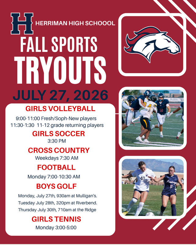 HHS Fall Sports Tryouts!