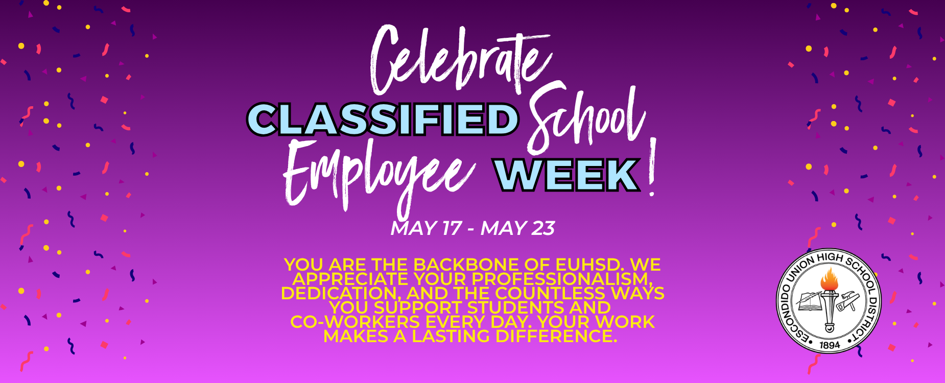 classified school employee week