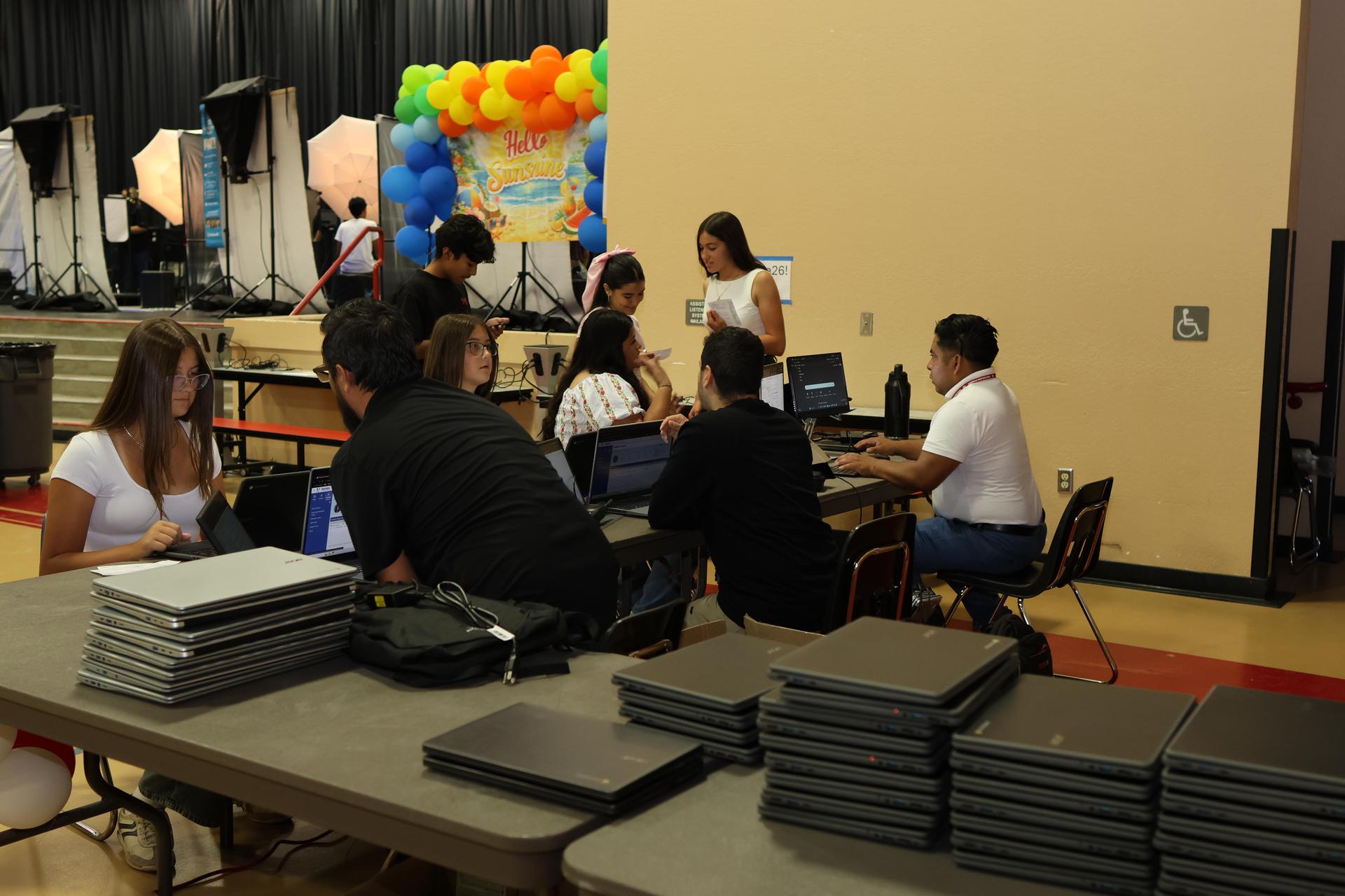 Students and staff at Tribe Turnout 57