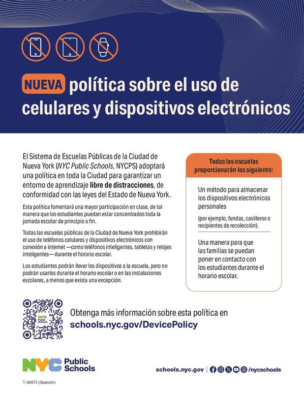 NUEVA política sobre el uso de celulares y dispositivos electrónicos