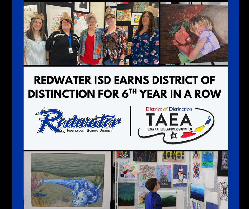 Redwater ISD earns District of Distinction for 6th Year in a Row