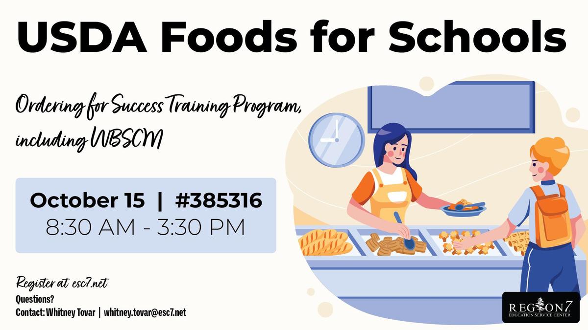 USDA Foods for Schools marketing graphic