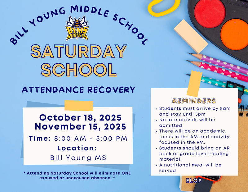 Saturday School - October/November