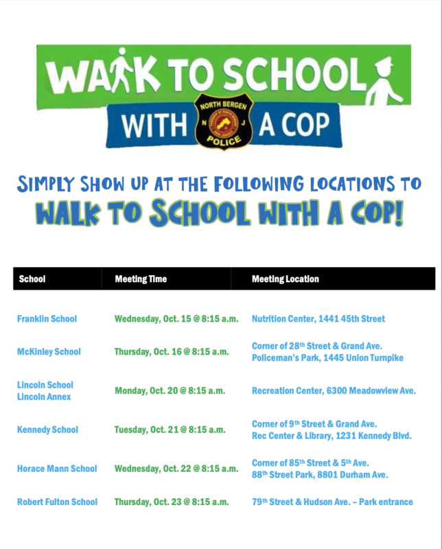 Walk to School with a Cop flyer 2025