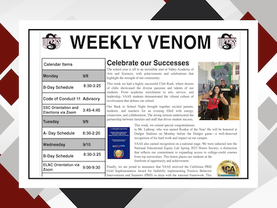 sample school newsletter