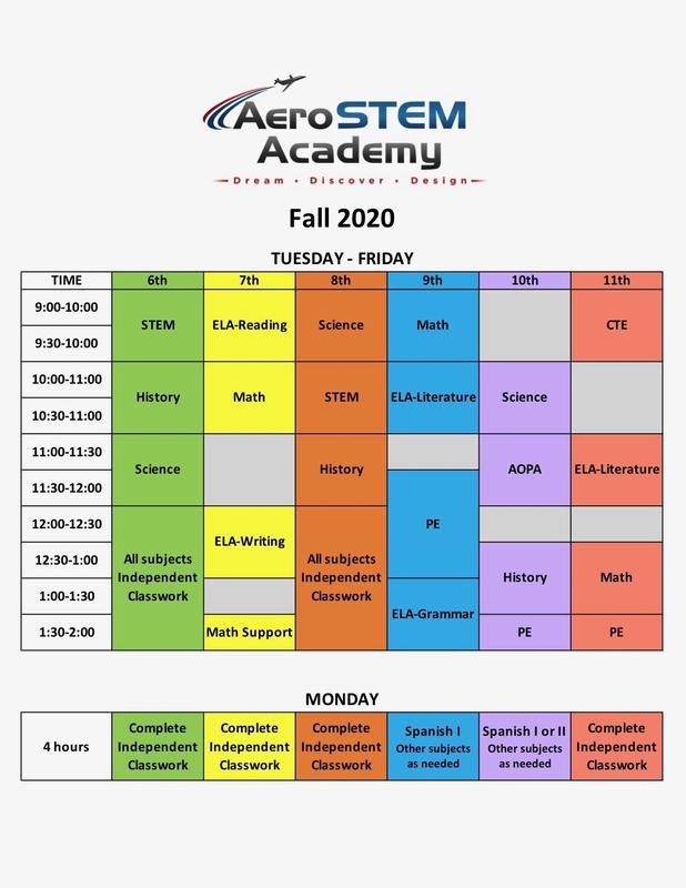 Fall 2020 Schedule