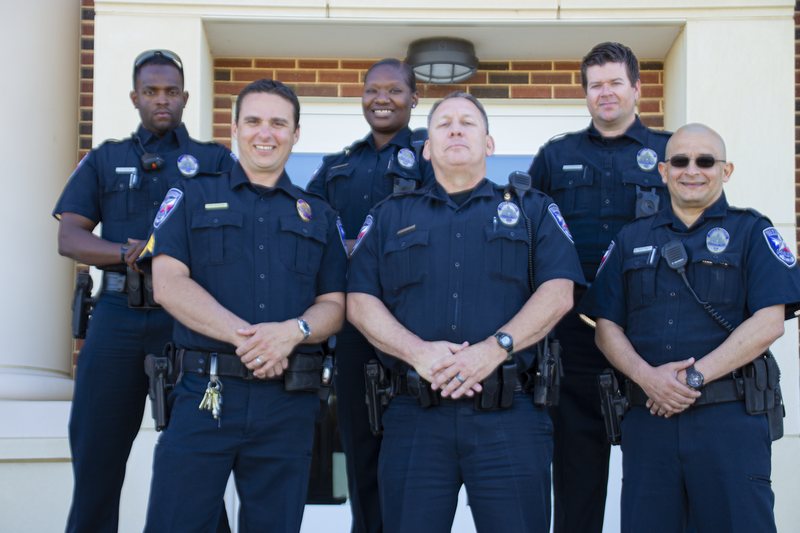 group shot of district sro's in uniform