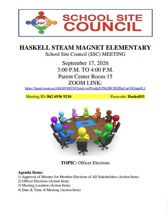 SSC Meeting this Thursday, Sept. 17 @ 3:00 p.m. Featured Photo