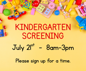 Kindergarten Screening