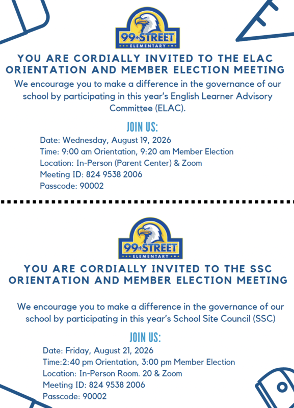 ELAC Flier with information