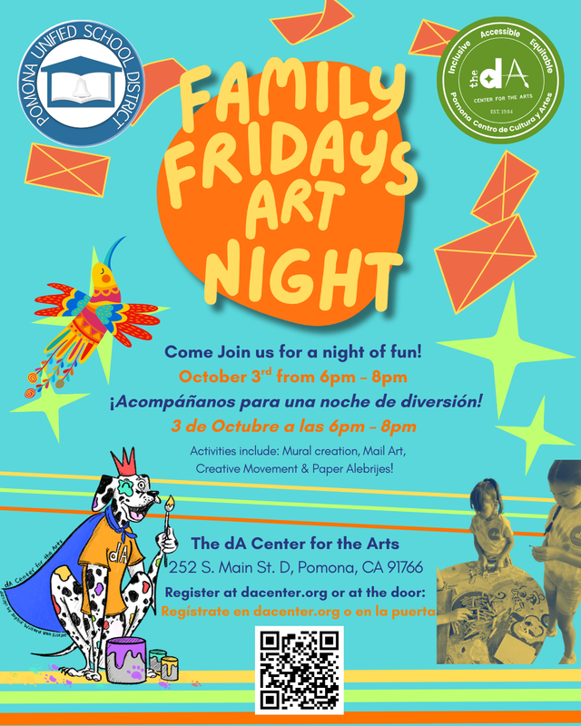 dA Family Art Night - flyer 10.3.25