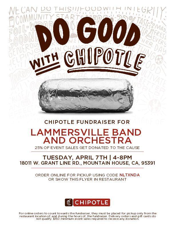 Chipotle Fundraiser Flyer