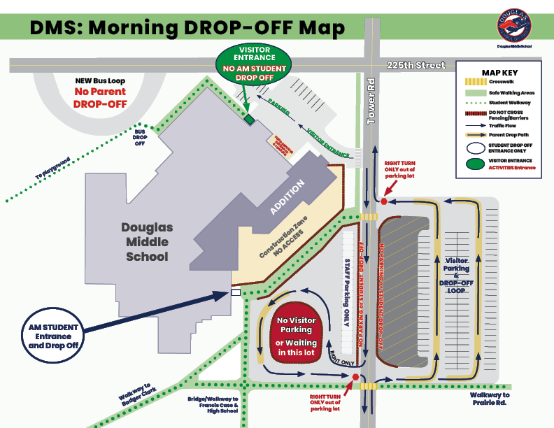 DMS Morning Drop Off Map