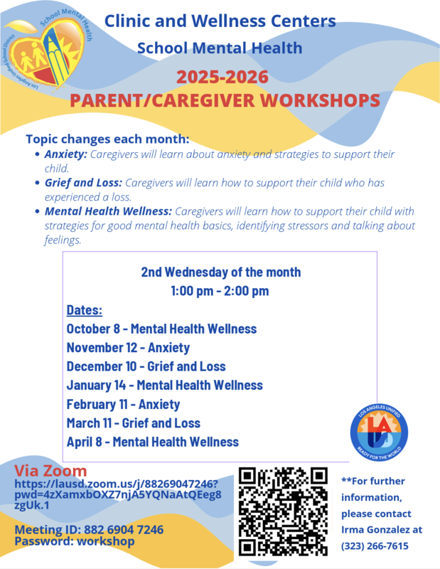 PARENT/CAREGIVER WORKSHOPS Featured Photo