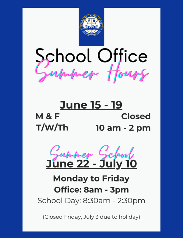 summer hours flyer