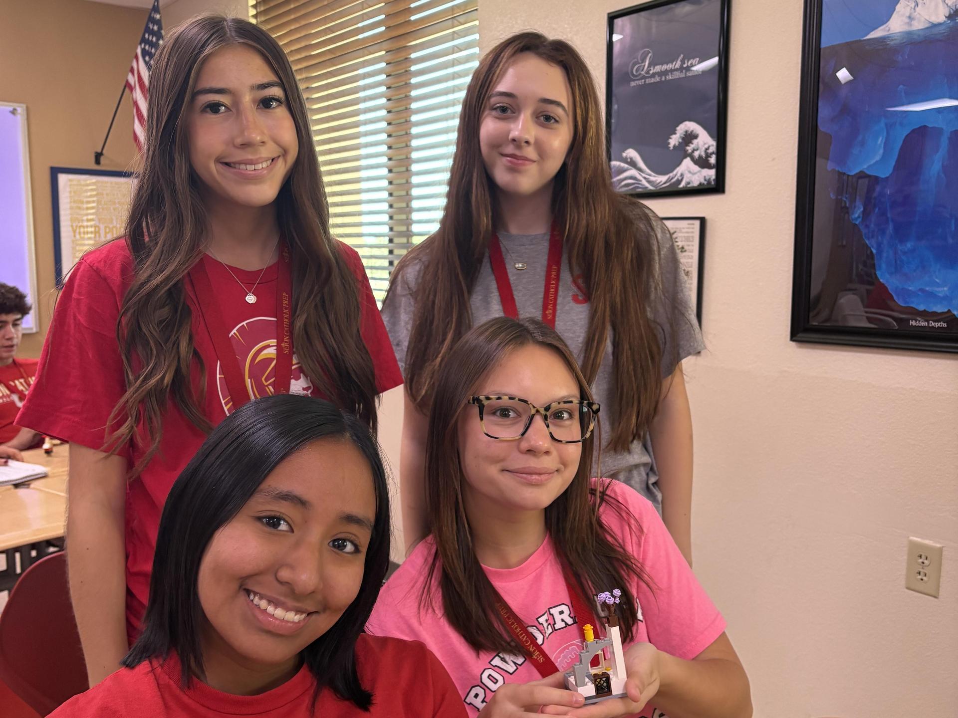Students close up at desks