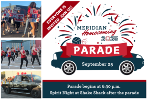Students march in the parade; it is Sept. 25 at 6:30 p.m.