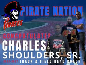 Join us in celebrating our new Track & Field Head Coach, Charles Shoulders, Sr.!